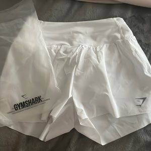 Gymshark Flowy White Shorts Size small
